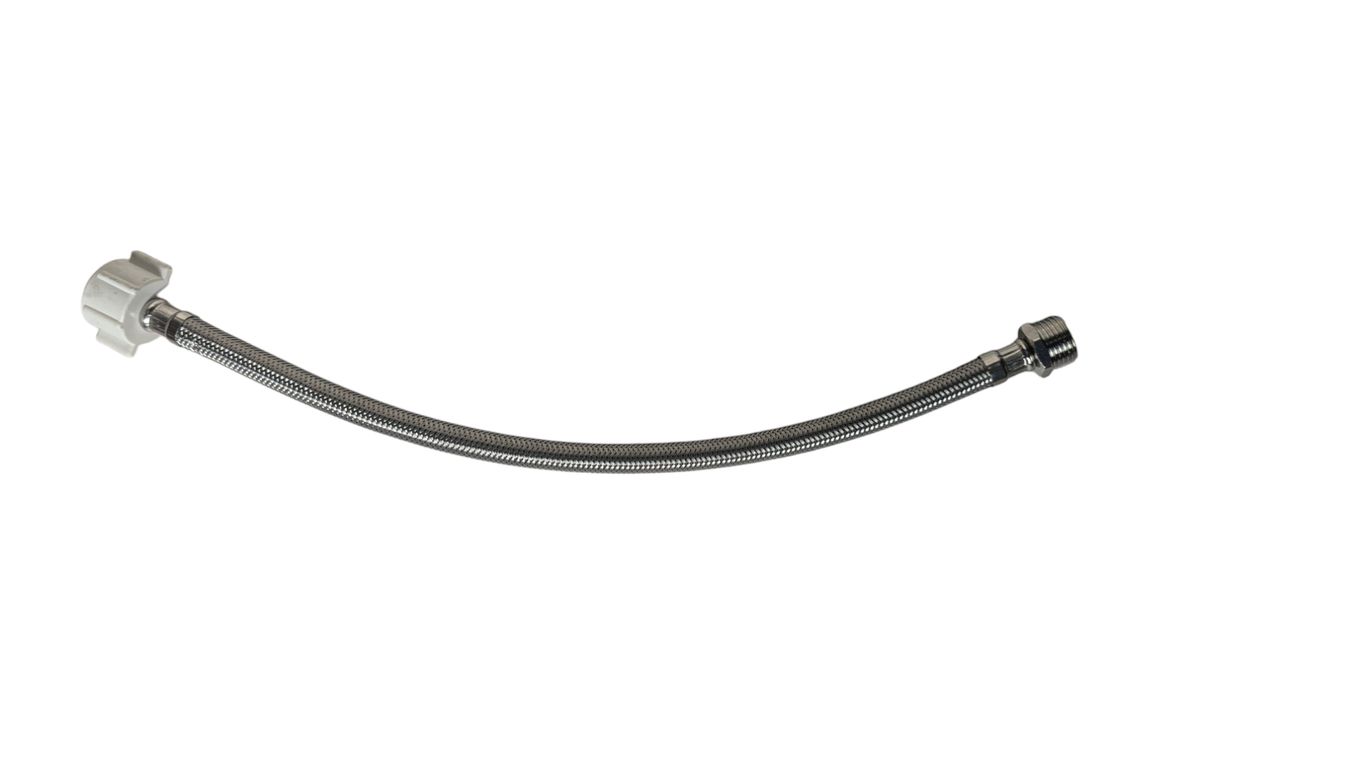 Tubo de Abasto 100% Acero Inoxidable 304 Manguera EPDM 1/2" x 7/8" x 40 cm