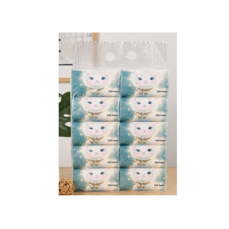 PACK DE 10 PAPEL TISSUE DESECHABLES
