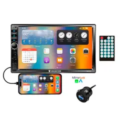 GENERICO - Autoradio 7” HD Brax&Stern BXS-200C Mirrorlink Android iOs con Cámara de Reversa USB BT Auto Radio