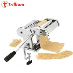 OEM - Máquina para Hacer Pasta Manual Trillium TX-P402 de Acero Quirúrgico Antióxido para Lasaña Fettuccine y Tagliolini