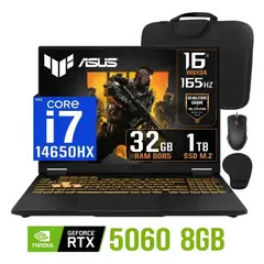 ASUS - Laptop Asus TUF Gaming F16 2025 Intel Core i7 14650HX RAM 32GB SSD 1TB RTX 5060 16" WUXGA 165HZ.