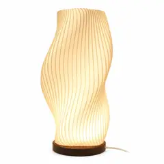 GENERICO - Lámpara de tres cuerpos LED de 27 cm Luz Cálida Ambiente Tipo Luna Real