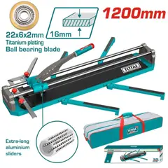 Total Tools - CORTADOR DE MAYÓLICA Y PORCELANATO 1200MM INDUSTRIAL TOTAL-THT571201
