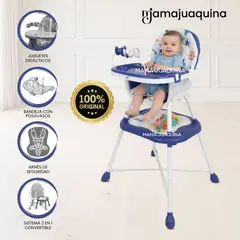 Baby - Silla de Comer Escritorio «MOONLIGHT» Edición Exclusiva Blue