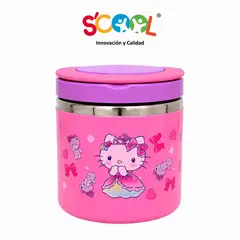 SCOOL - TAPER TERMICO DE COMIDA  600ml - Rosa - HELLO KITTY