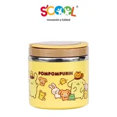 SCOOL - TAPER TERMICO DE COMIDA  600ml - Amarillo - POMPOMPURIN