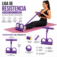 GENERICO - Ligas De Resistencia Tracción Con Pedal Para Entrenamiento
