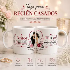 GENERICO - Taza para pareja con diseño romántico