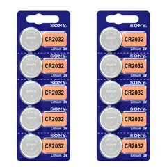 SONY - Batería Sony CR2032 3V Litio Original Pack 10 Unidades