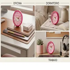 GENERICO - RELOJ DESPERTADOR DE MESA DORMITORIO , OFICINA Y TRABAJO