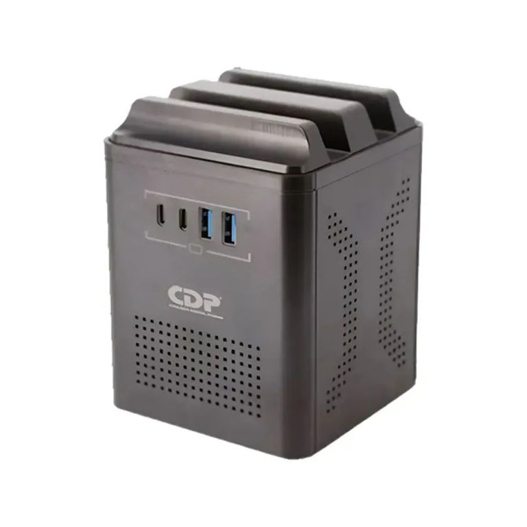 ESTABILIZADOR CDP RUAVR1004I 1000VA/500W 4 SALIDAS/2 USB-A/2 USB-C