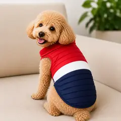GENERICO - Chaleco impermeable con forro peluche para mascotas perros T2
