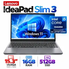 LENOVO - Lenovo IdeaPad Slim 3 15IRH10  Core i5-13420H, 16GB RAM, 512GB SSD, 15.3″ WUXGA, Windows 11.