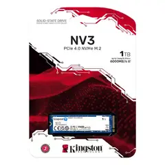 KINGSTON - SSD KINGSTON NV3 1 TB M.2 PCIe 4.0 NVME I DISCO SOLIDO M.2 1TB 6000 MBs