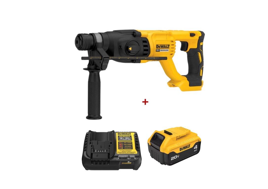 Rotomartillo 20v max XR SDS plus +Batería 20V 4.0Ah +Cargado