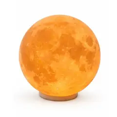 GENERICO - Lámpara Lunar LED 3D de 15 cm – Luz Cálida Ambiente Tipo Luna Real