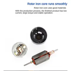 GENERICO - Motor DC R390 Alto Torque 6V-12V 20000 RPM de Escobillas para Proyectos