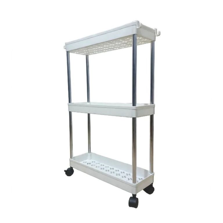 Estante Organizador para Baño Multifuncional 3 Pisos Blanco