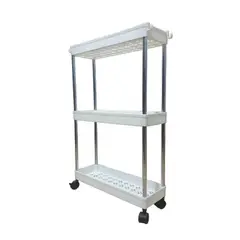 GENERICO - Estante Organizador para Baño Multifuncional 3 Pisos Blanco