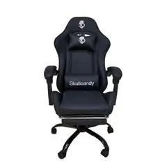 Skullcandy - Silla Gamer Skullcandy Ergonómica con Posapiés - Negro