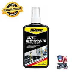 SIMONIZ - Simoniz Tratamiento Antiempañante de Vidrios y Espejos de 120ml