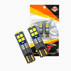 JET - Foco LED T10 LED Luz Blanca 12V-24V Auto 2Pcs