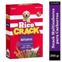 RICOCRACK - Snack para Perros Cachorros Ricocrack Multisabores 200 gr