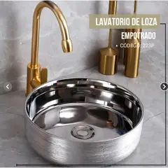 FRATELLI - LAVAMANOS BOWL CIRCULAR PLATEADO 223F