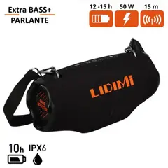 LIDIMI - Parlante Portátil Lidimi LD-S835 Extra Bass 100W Bluetooth USB