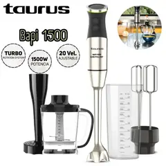 Taurus - Batidora de Inmersión Bapi 1500 + Accesorios Completos