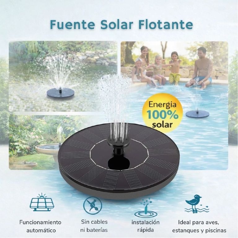 Decoración Flotante Para Estanques Y Piscinas ideal para Jardines con Fuente Solar