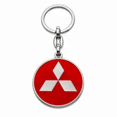 GENERICO - Llavero metálico Mitsubishi Rojo