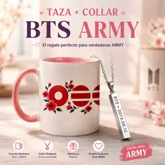 GENERICO - Taza y collar coleccionable para Fans del Kpop Army Arirang