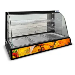 Ventus - Vitrina caliente Ventus VMCD-3N de 94 cm con 2 repisas y 3 depósitos
