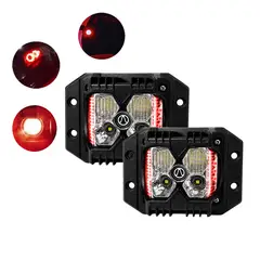 OEM - Faro Explorador 4 LED Blanco Empotrable 2Pcs