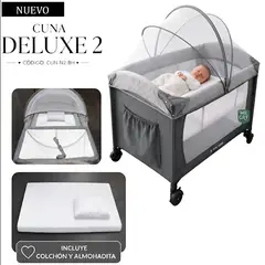 BABY HAPPY - Cuna Colecho Baby Happy Deluxe 2 Gris