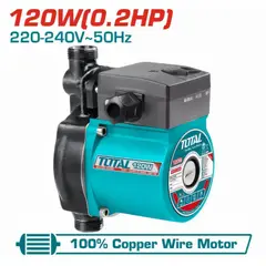 Total Tools - BOMBA PRESURIZADORA DE AGUA 120W 0.2HP AUTOMÁTICA TOTAL-TSCM120-5