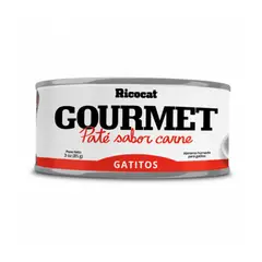 RICOCAT - RICOCAT GOURMET PATE CON CARNE 3 OZ 85 GR - GATOS CACHORRO