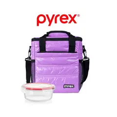 PYREX - LONCHERA TERMICA PYREX  LILA CON REFRACTARIO