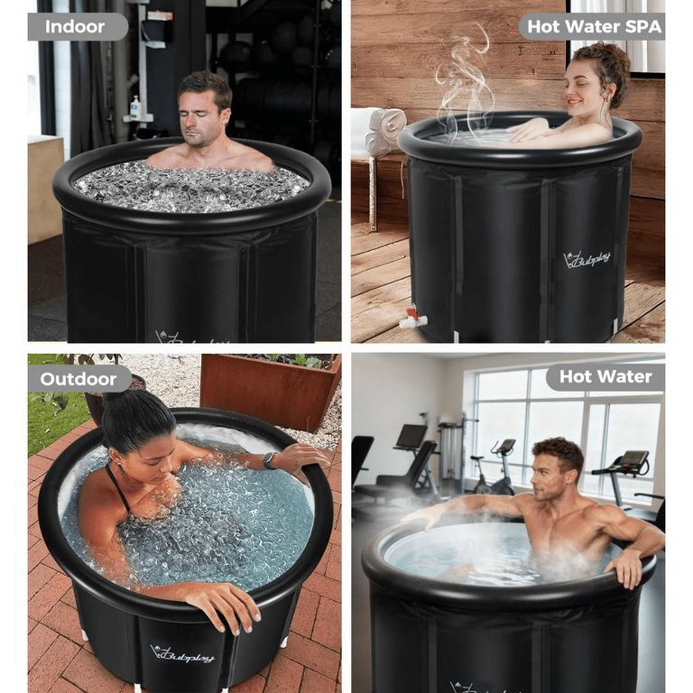 Bañera Portatil Plegable De Adultos Ducha Hielo Y Caliente