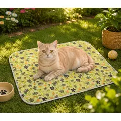 GENERICO - Mat para mascotas impermeables y  Antideslizantes de Terciopelo 40 x 60 cm – Lavables