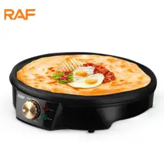 GENERICO - Crepera Eléctrica RAF 31 cm Antiadherente con Control de Temperatur