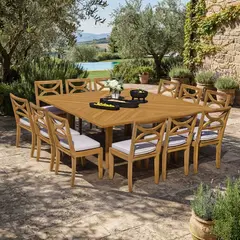 MOVENDA - Comedor de Exterior de Madera Chia 12 Personas Movenda