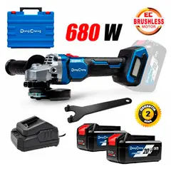 DONGCHENG - Amoladora Esmeril Angular Inalámbrica 5 Dongcheng DCSM08-125EM 20V 2Bat x 4Ah Brushless
