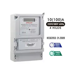 OPALUX - Medidor de Energía Trifásico Digital 220V380V OP-M3D100 OPALUX