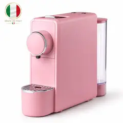 EXPRESSO DUE - Maquina de café Expreso Italiana  Rosada con capsúlas - EspressoDue Marta 19 Bar