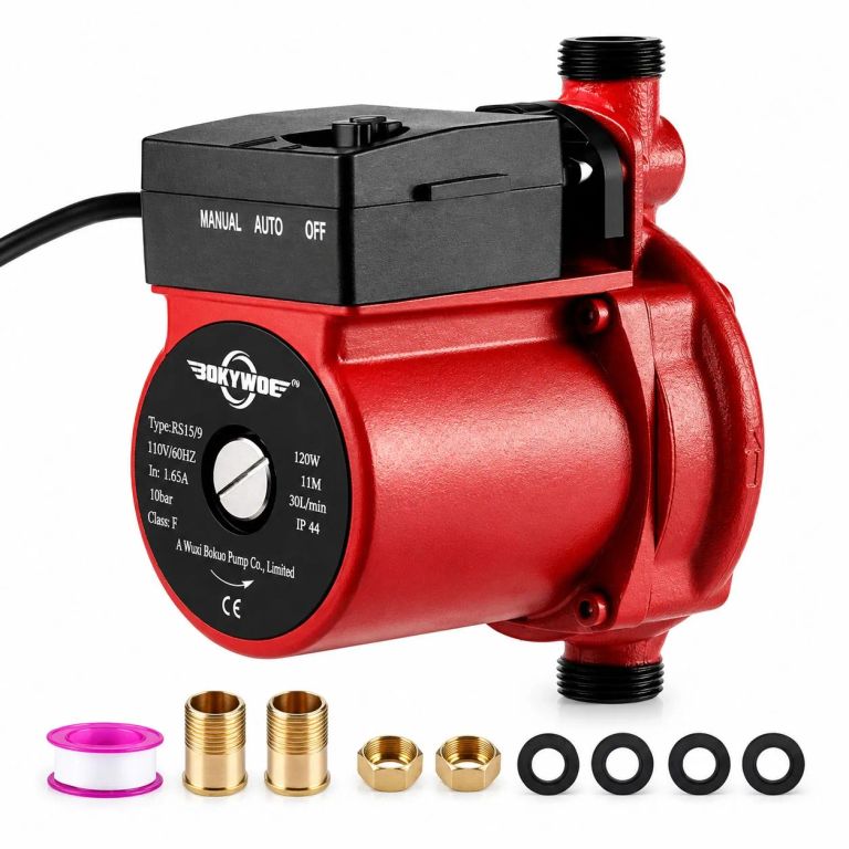 Bomba Presurizadora de Agua Automática 120W 26 L/min 10 m 220V Roja