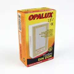 OPALUX - Timbre Alámbrico Ding Dong Para Hogar OP-67 Opalux