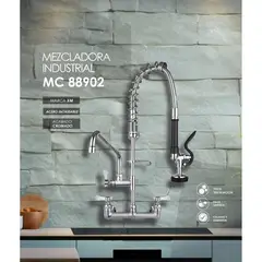 XM - MEZCLADORA DE COCINA INDUSTRIAL A LA PARED MC88902