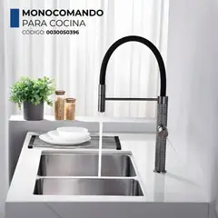 FRATELLI - MEZCLADORA MONOCOMANDO DE COCINA AL MUEBLE GUN GREY
